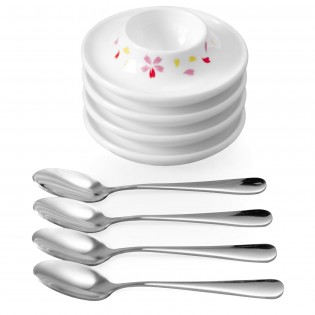 Ceramic Sakura Egg Holder Set
