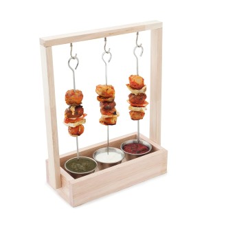 Barbeque Caddy With Skewer & Sauce Cup 