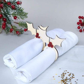 Hub Deer Wooden Napkin Rings