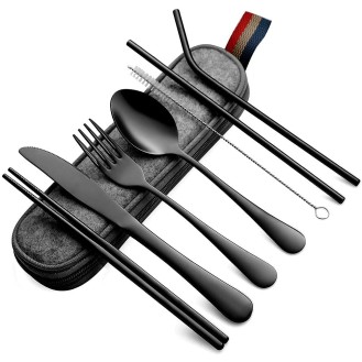  Travel Camping Cutlery Set 